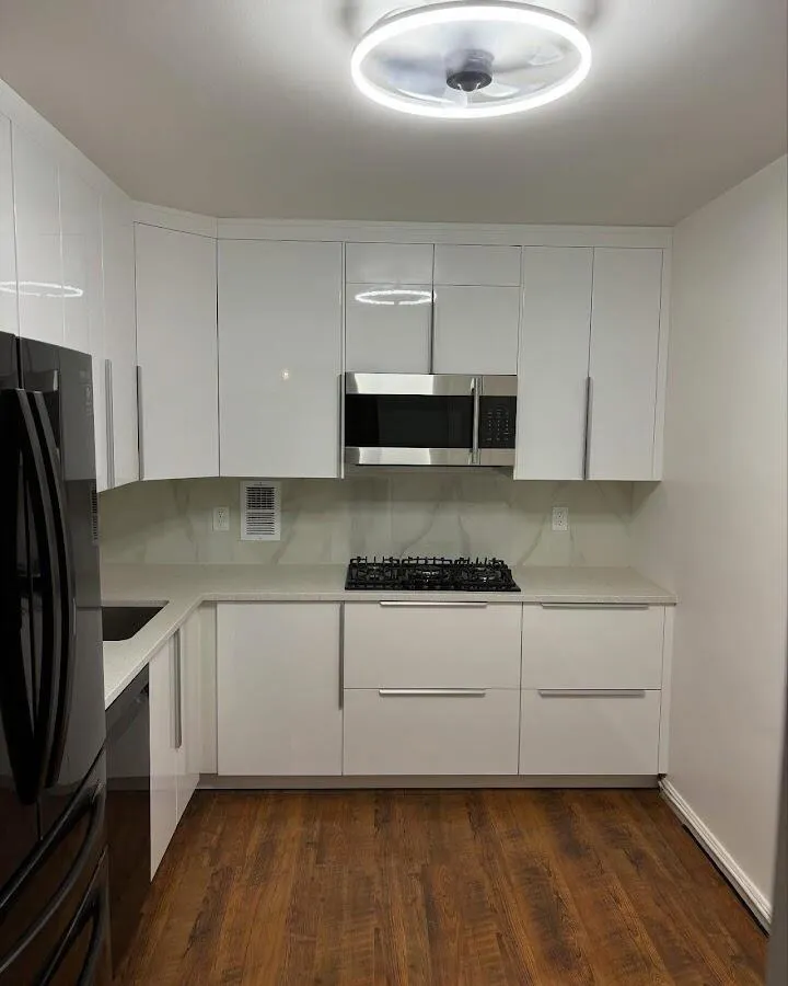 Renovated kitchen with quartz countertops in Wilson